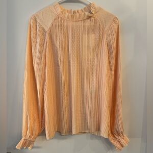 Sezane Sibie Blouse sz 34 nude